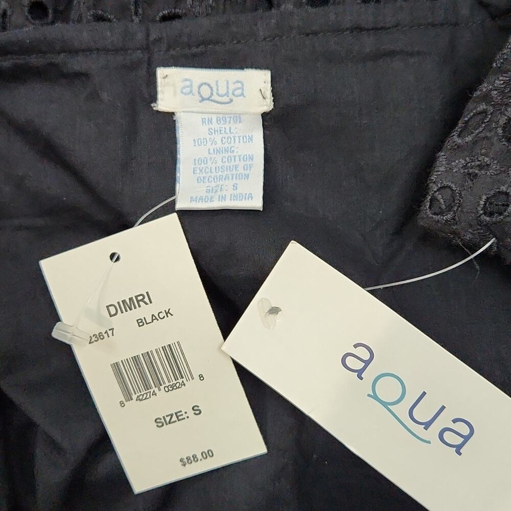 Aqua "Dimri" Eyelet Cotton Skirt Size Small - Picture 7 of 8